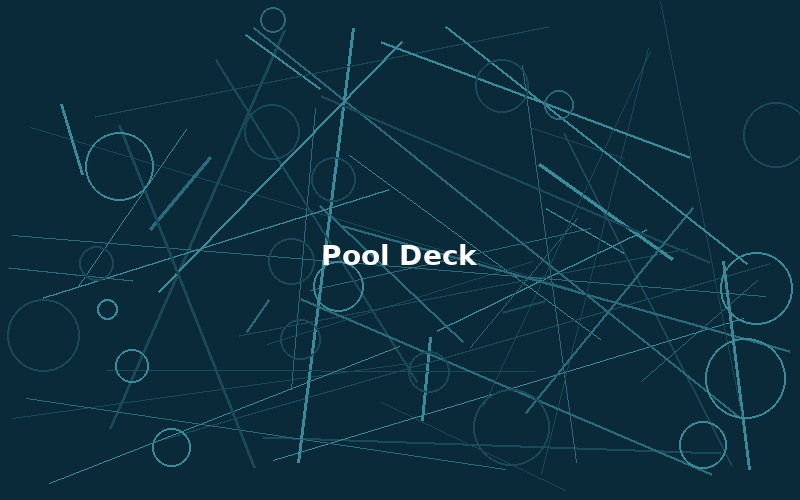 Pool deck area